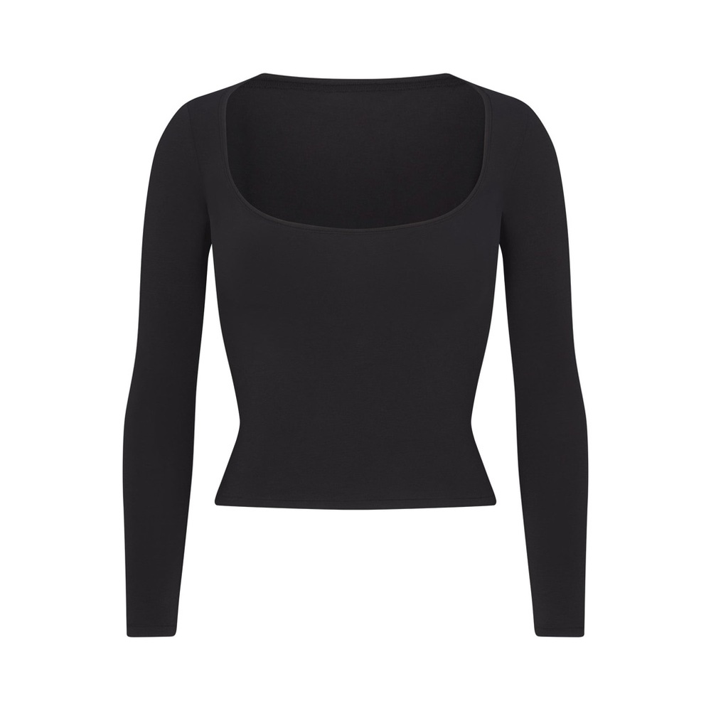NWT ✨ SKIMS Scoop Neck Long Sleeve Top
